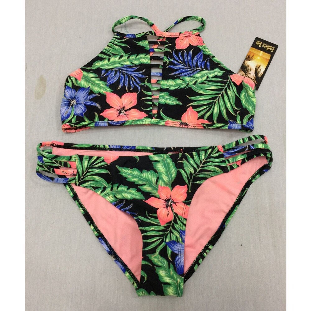 NWT ENDLESS SUN WOMENS SWIMWEAR 2 PIECE SIZE L